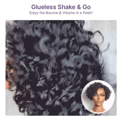 ✨Mature Bouncy Curl C-Part Glueless HD Lace Wig