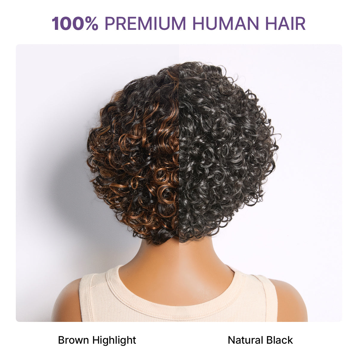 ✨Mature Bouncy Curl C-Part Glueless HD Lace Wig