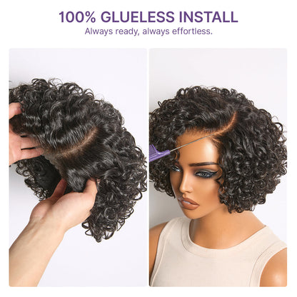 ✨Mature Bouncy Curl C-Part Glueless HD Lace Wig