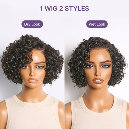 ✨Mature Bouncy Curl C-Part Glueless HD Lace Wig