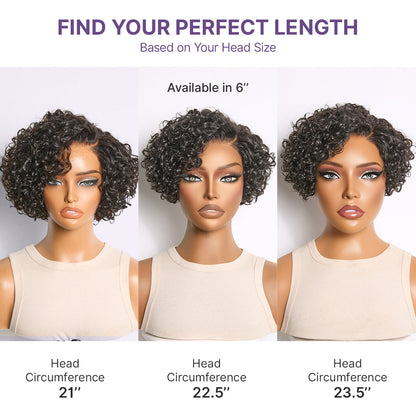 ✨Mature Bouncy Curl C-Part Glueless HD Lace Wig