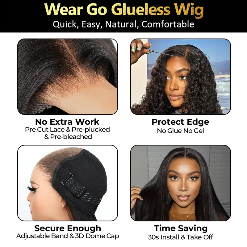 ✨Sale Happening Now: 50% OFF – Pre-Cut Lace Wig · Seamless Natural Blend