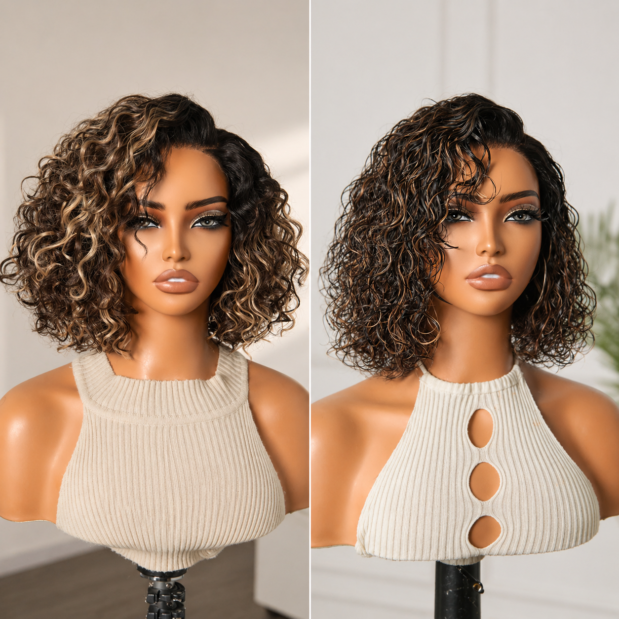 🔥Final Hours—Up to 90% Off✨Ready-to-Go Glueless Curly Bob Wig