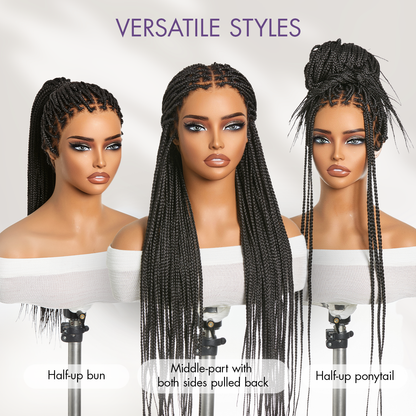 Real Scalp Knotless Braided Wig – Lightweight Fit
