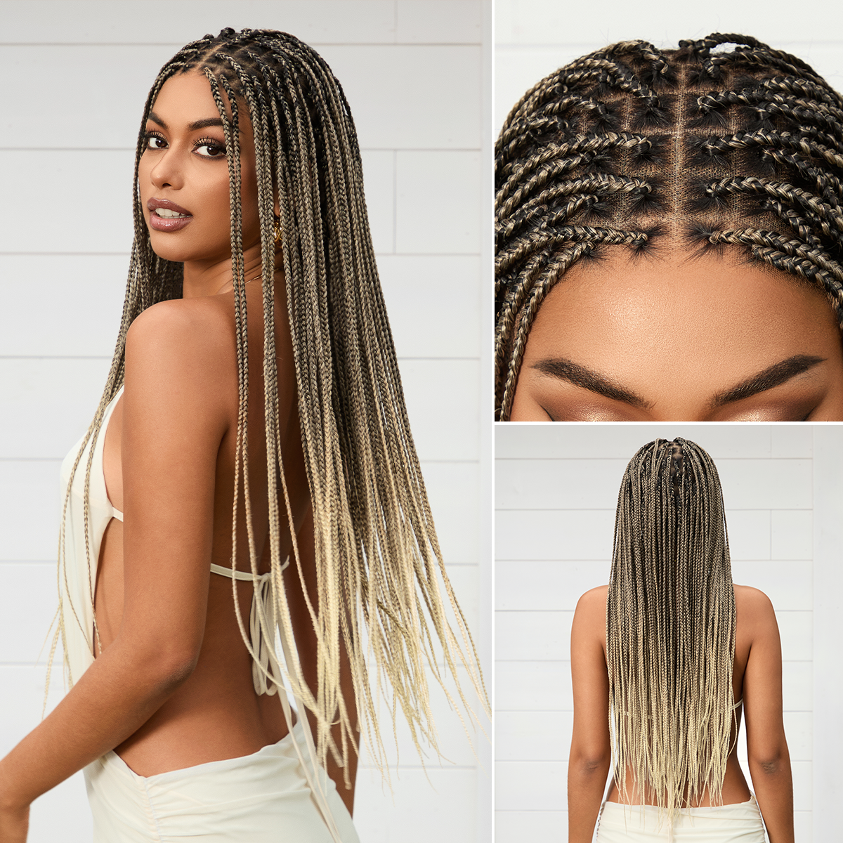 Real Scalp Knotless Braided Wig – Lightweight Fit