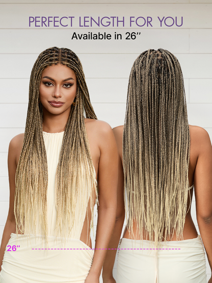 Real Scalp Knotless Braided Wig – Lightweight Fit